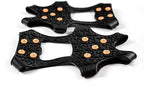 Ice Snow Grips for Boots Shoes, Anti-Slip Rubber Traction Cleats for Walking on Snow and Ice, Easy to use for Hiking, Walking, Climbing, Jogging(S/M/L Size)