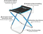 AOUTACC Ultralight Portable Folding Camping Stool for Outdoor Fishing Hiking Backpacking Travelling(XL:13"x14"x15";Large:11.8"x11"x11.4"; Medium:8.3"x9.5"x 11")