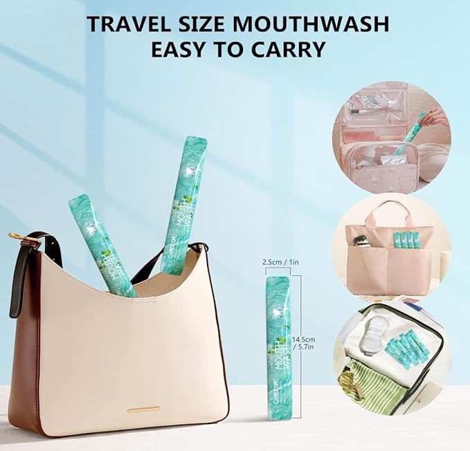 Travel Toiletry Kit with TSA Approved Essentials, 8-Piece Set & Reusable Bag