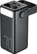 Portable Charger 70000mAh Power Bank, 22.5W Fast Charging USB C Battery Pack, 3 Outputs, LED Display, LED Light, External Cell Phone Huge Capacity Battery Bank for iPhone, Samsung, iPad, Camping