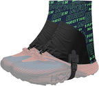 Trail Gaiters, Waterproof Low Shoe Protectors, Adjustable Boots Gators for Hiking & Running - Prevents Debris in Shoes