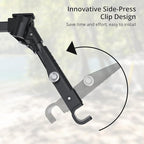 Ultralight Camping Cot Save Effort, Comfortable Camping Bed Supports 275 Lbs with Side Pocket, Compact Portable Backpacking Cot for Hiking, Travel, Truck, Beach, Office, Black