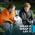 Puffy Blanket for Cold Weather - Down Camping Blanket with Sustainable Insulation, Lightweight & Warm Outdoor Camping Quilt, Water-Resistant, Compact & Packable