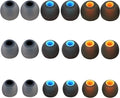 Silicone Replacement Earbud Tips Ear Tips Fit Most in-Ear Earbuds(Inner Hole 3.8mm -5.1mm) Headphone Rubber Tips Earbud Covers 9 Pairs S M L