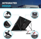 Renogy 200W 12V Portable Solar Panels Suitcase with Waterproof 20A Charge Controller, Foldable 200 Watt Solar Panel W/ Adjustable Kickstand, Solar Charger for Power Station, RV, Camping, SUV, Off Grid