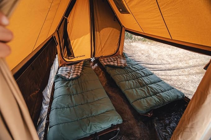 WHITEDUCK Rover Canvas Scout Tent, Waterproof, 4 Season Luxury Outdoor Camping and Glamping Yurt Tent