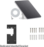 5W Solar Charger Compatible Ring Video Doorbell (2nd Gen - 2020 Release) (White)