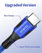 XIAWAO USB to USB C Cable, (6Pack) Type C Charger Cord Fast Charging for iPhone 17 16 15, Samsung Galaxy S25 S24 S23 A56 A36 A16 A17, Moto g, Pixel 10 9