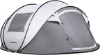 EchoSmile Instant Pop Up Camping Tent, 2/4/6 Person, Easy Setup Tent, Water Resistant Dome, Portable with Carry Bag