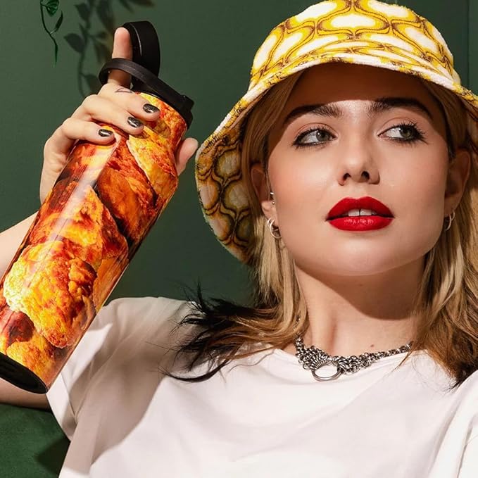 Corkcicle KFC x Sport Canteen - Insulated Stainless Steel Water Bottle - Compact & Travel-Friendly - Durable - Dishwasher Safe - BPA Free - Wide Mouth - Non-Slip Silicone Base - 20 oz - KFC Chicken