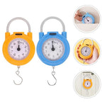 MAGICLULU 2pcs Portable Digital Hanging Luggage Scale with Hook Mini Handheld Electronic Weight Scale for Travel and Home Use High Precision Spring in Yellow and Blue