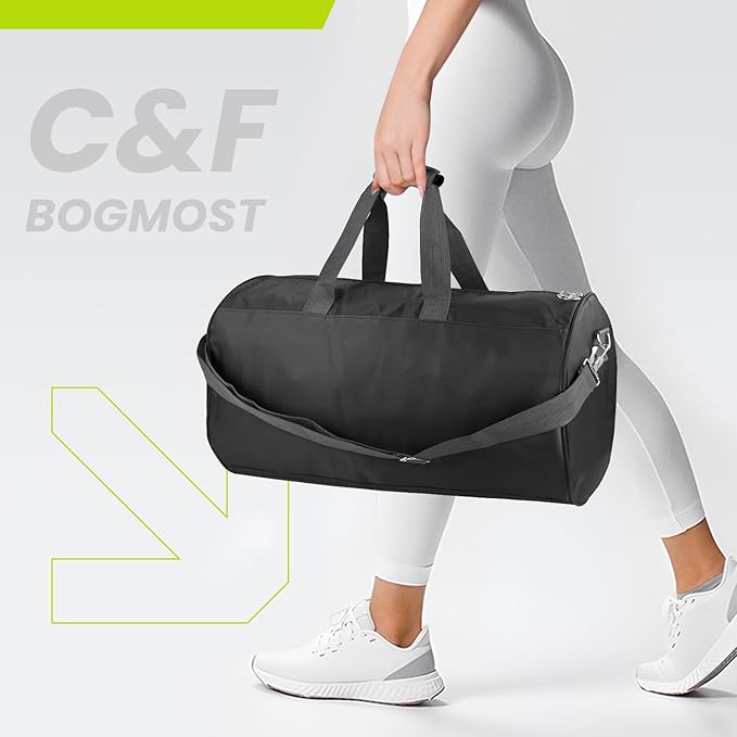C&F BOGMOST Travel Duffel Bag Large Foldable Waterproof Gym Bag for Gym Beach Swim Bag Men Women Duffle Bag Lightweight Oxford Cloth Sports Bag -Purple