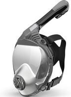 Full Face Snorkel Mask- Snorkeling Gear for Adults with Safe Dry Top Breathing System, Latest Foldable Panoramic View Snorkeling Mask for Men and Women, Anti Fog Anti Leak