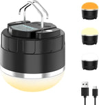 1000LM Rechargeable Camping Lantern, 110H Runtime Compact Portable Tent Light with 5 Brightness Levels, Magnetic Base, IPX4 Waterproof Emergency Hanging Light for Power Outage, Hurricane, Camping