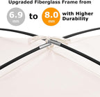 COMMOUDS Beach Tent Sun Shade for 3/4-5/6-7/8-10 Person, UPF 50+ Beach Sun Shelter Canopy Tent, Lightweight, Easy Set Up and Carry