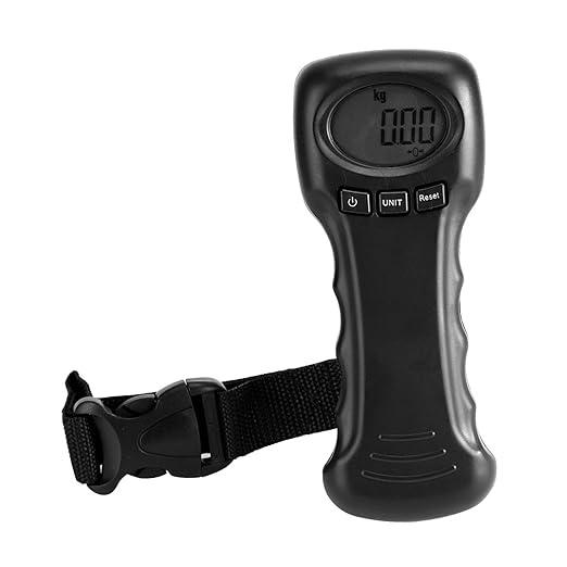 Dioche Luggage Weight Scale, 110lb Portable Travel Hanging Luggage Scale, Electronic Weight Scale with LCD Digital Display for Travel, Suitcase Weight Scale