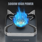 Single Burner Propane Stove, Wind-Guard Camping Stove, Automatic Ignition Propane Burner for Outdoor Cooking