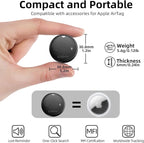 Esky Air Tracker Tag-1 Pack, Smart Bluetooth Luggage Tracker Compatible with Apple Find My APP (Only for iOS, Not for Android), Key Finder and Item Locator for Luggage, Backpack, Suitcases, Wallet