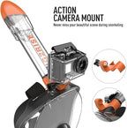 G2RISE Full Face Snorkel Mask Adults Snorkeling Set Gear for Kids with Detachable Camera Mount, Safe Breathing, Anti Fog Anti Leak