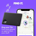 Tile by Life360 Starter Pack - Bluetooth Trackers and Item Finders for Keys, Wallets & More. Both iOS and Android Compatible. Phone Finder. 2-Pack (Black Mate/Slim)
