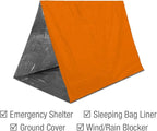 Swiss Safe 4 Pack Mylar Emergency Blankets for Survival - Compact & Insulated for Cold Weather - Designed for NASA, Outdoor, Running, Camping, Survival, First Aid Car Kit - Orange, 4 Pack