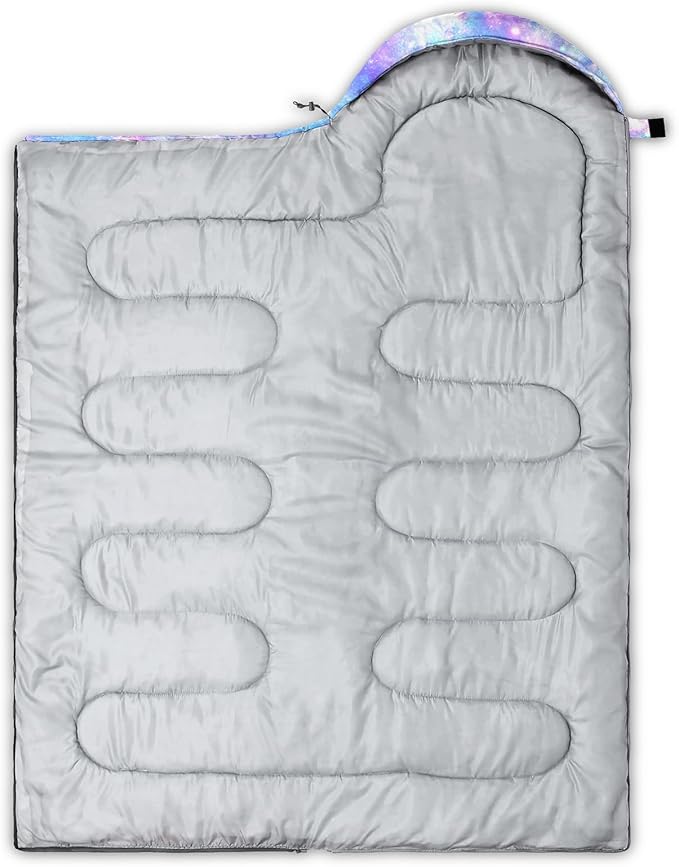 QOOMO Camping Sleeping Bags,3 Season Warm & Cool Weather,Lightweight,Waterproof Sleeping Bags for Adults & Kids,Traveling,and Outdoors,Camping Gear Equipment