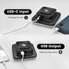 Rechargeable Tent Light, 5 Light Modes & Stepless Dimming, with Magnetic Base & Hook, IP65, Electric Lantern for Camping/Outdoor/Home/Hiking.