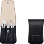 Nail Clipper Set, 6 Pcs Toenail Clippers, Stainless Steel Fingernail Clipper, and PU Leather Manicure Set, Purse Essentials Travel Nail Kit Gift Ideas