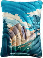 Camping Pillow,Supportive Compressible Travel Pillow Large Size Lightweight Camp Pillow with Storage Bag for Camping,Hiking,Backpacking,Airplane