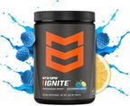 MTN OPS Ignite Energy Drink Powder, Gluten Free Nootropic Supplement Drink Mix, L Arginine, L Citrulline, Caffeine & Nootropic Sugar Free Drink Mix, 45 Servings, Blue Raspberry Lemonade