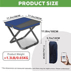 2-in-1 Collapsible Camping Stool & Sling Bag / 220LB Load Capacity Folding Portable Fishing Stool/Collapsible Stool for Camping, Hiking, Fishing, Gardening & Beach Outdoor Activities