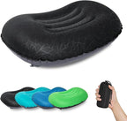 ATEPA Inflatable Camping Pillow, Ultralight Waterproof Travel Pillow with Ergonomic Support & Leak-Proof Air Valve, Compact Portable Pillow for Hiking Backpacking Tent Airplane Beach, Black