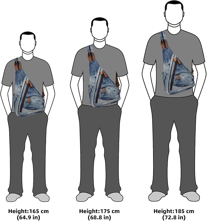 KL928 Canvas Sling Bag - Small Crossbody Backpack Shoulder Casual Daypack Rucksack for Men Women(Large Version)