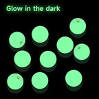 SANLIKE Tarp Pole Tip Cover 10PCS Luminous Tip Cap Ball for Camping Tent Poles, TPR Insulation Material, Lightning Protection & Night Light