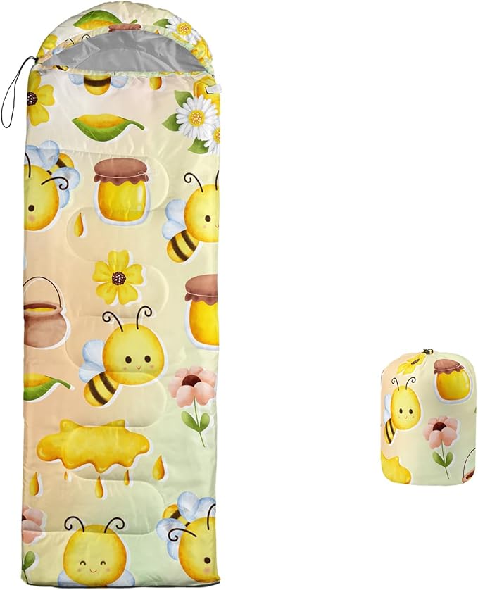 Sleeping Bags for Adults Kids,Backpacking Camping Sleeping Bag for Girls Boys Lightweight Waterproof Cold/Warm Weather Sleeping Bag for All Season