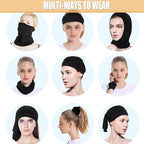 6 Pack Neck Gaiter Bandana Face Mask: Cooling Gator Mask Face Cover Neck Scarf Balaclava