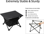 ROCK CLOUD Upgraded Portable Camping Table Ultralight Aluminum Camp Table Folding Beach Table with Storage Bag for Camping Hiking Backpacking Outdoor Picnic