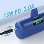Small Portable Charger for iPhone 5000mAh, PD Fast Charging Power Bank,Mini Battery Pack Portable Phone Charger Travel Essentials for iPhone 14/14 Pro Max/13/13 Pro/12 Pro/11/XS/XR/X/8/7/6/SE Series