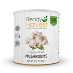 Ready Harvest Freeze-Dried Mushroom for Emergency Food Supply | Camper Must-Haves Camping Essentials | Hurricane Preparedness Items, Survival Food, Pantry Staples | #10 Can | 25-Year Shelf Life