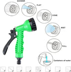 Finderomend Portable Shower for Camping with 7 Spray Modes, Hand Press Camping Shower with Removable Hose and Shower Head,Pressure Rinse Kits for Hiking Traveling Garden Beach Pet Shower