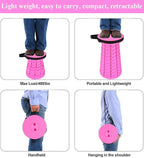 Fishboy Upgraded Collapsible Stool, 400lbs Max Weight, Lightweight But Sturdy, Portable Retractable Folding Telescoping Foldable Camping Stool for Adults Outdoor Fishing Hiking Gardening Travel BBQ