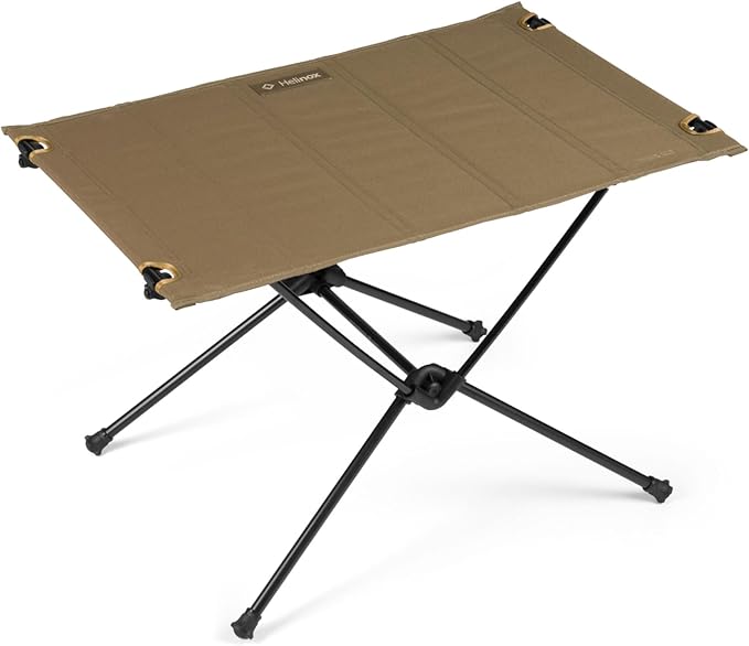 Helinox Table One Hard Top Lightweight, Collapsible, Portable, Outdoor Camping Table, Regular - 23 x 15 Inches, Coyote Tan