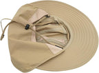Home Prefer UPF 50+ Mens Wide Brim Fishing Hat with Neck Flap Sun Hat for Men Women Sun Protection Cap