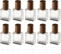 Perfume Atomizer, Glass Perfume Container,Travel Bottle Refillable, Empty Portable Leakproof Frangrance Spray Bottle (10pcs 15ml/0.5oz)
