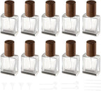 Perfume Atomizer, Glass Perfume Container,Travel Bottle Refillable, Empty Portable Leakproof Frangrance Spray Bottle (10pcs 15ml/0.5oz)