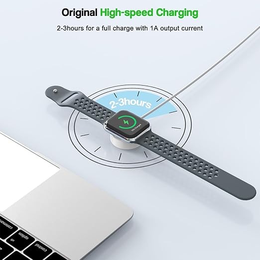 Fast Charger for Apple Watch,2 Pack USBC & A PD Wall Charger Adapter with 10FT Long USBA Magnetic Apple Watch Fast Charging Cable Portable Compatible with iWatch Series 10/9/8/7/SE/SE2/5/4/3/2/1/Ultra