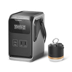 EF ECOFLOW TRAIL 200 DC Portable Power Station with Camping Lamp, 192Wh LiFePO4 Battery, Solar Generator, 220W DC Output, Compact Power Bank for Camping, Travel, Outdoors, and Emergency Use