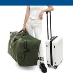 Large Duffel Bag, Waterproof Carry on Weekend Overnight Storage Bag over Luggage for Airline, Travel, Camping, Moving