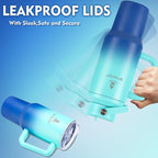 40 oz Tumbler with Handle and Straw or Convert to 40 oz Insulated Water Bottle Fits in Cup Holder. Stainless Steel Metal Water Flask with 2 Lids for Travel,Camping,Gym Sports Coffee Mug Thermal Cup