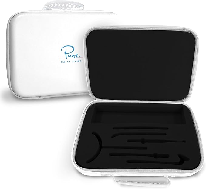 NuDerma Official Carrying Case for High Frequency Wand - Holds All Attachments - Portable for Travel - Compatible with All Nuderma Models - Padded Storage and Travel Case